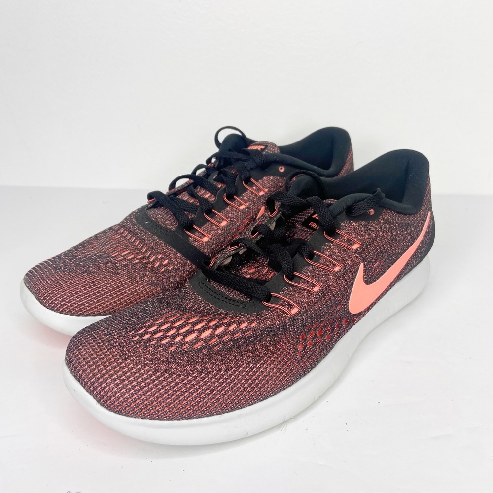 Nike Women's Free RN Black Lava Glow 831509-008 Size 7.5